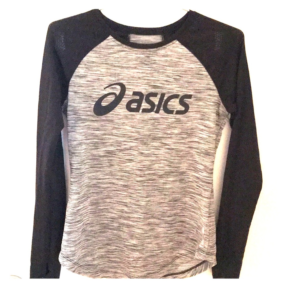 ASICS sz small sport shirt w breathable sleeves